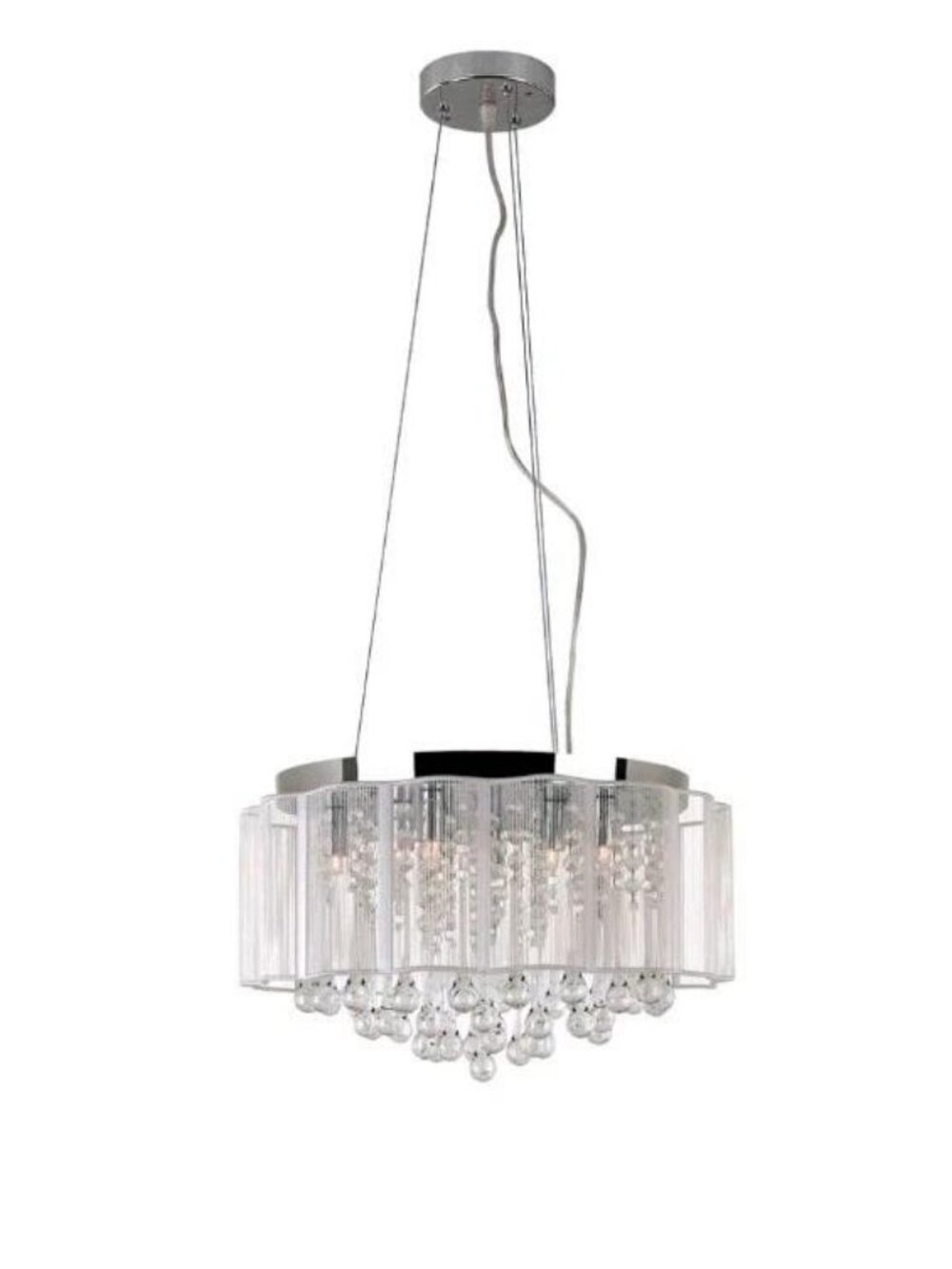 Discontinued Trans Globe Crystal Droplet Chandelier Model #MDN-1139 New Open Box